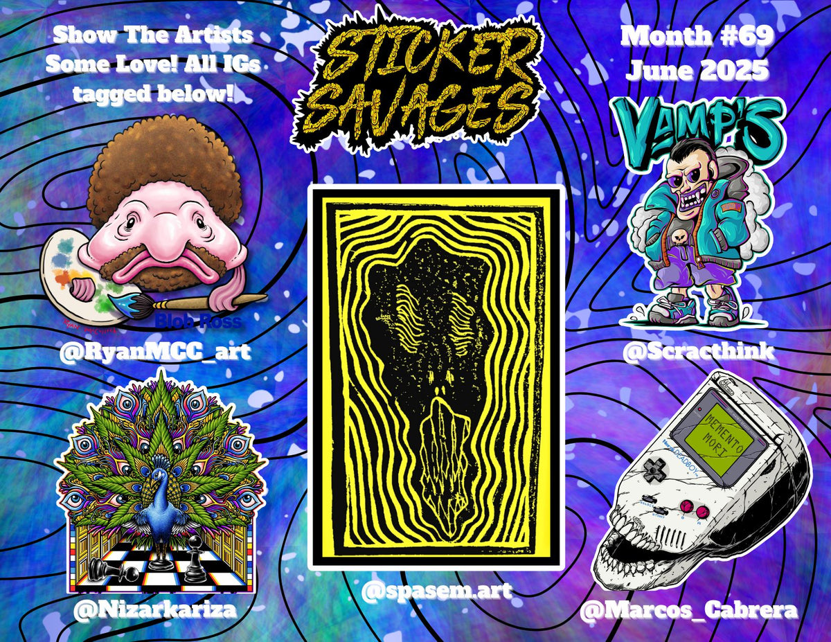 Sticker Savages – Monthly Sticker Subscription from Exclusive Artists