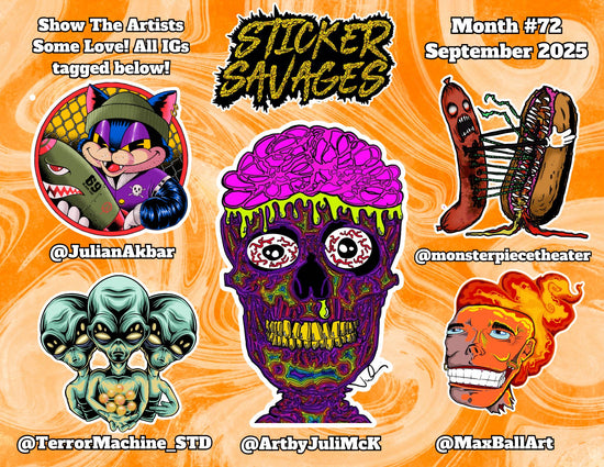 Sticker Savages Previous Sticker Releases 2025 | Sticker Archive