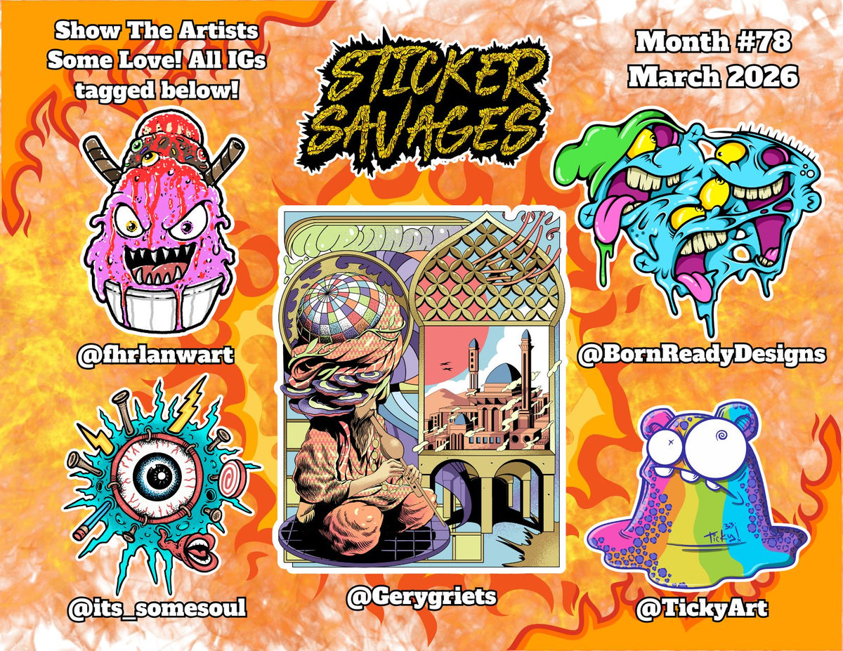 Sticker Savages Previous Sticker Releases 2025 | Sticker Archive