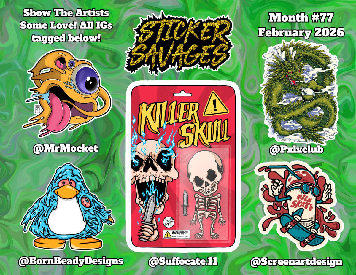 Sticker Savages Previous Sticker Releases 2025 | Sticker Archive