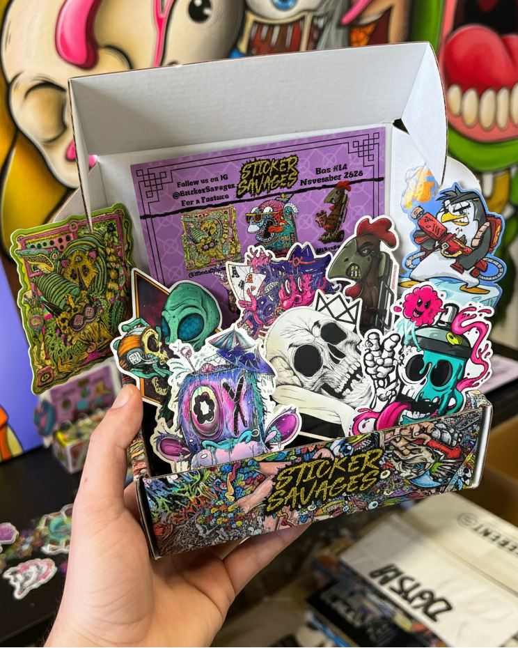 Exclusive Box of 20 Stickers from Previous Months - Sticker Savages